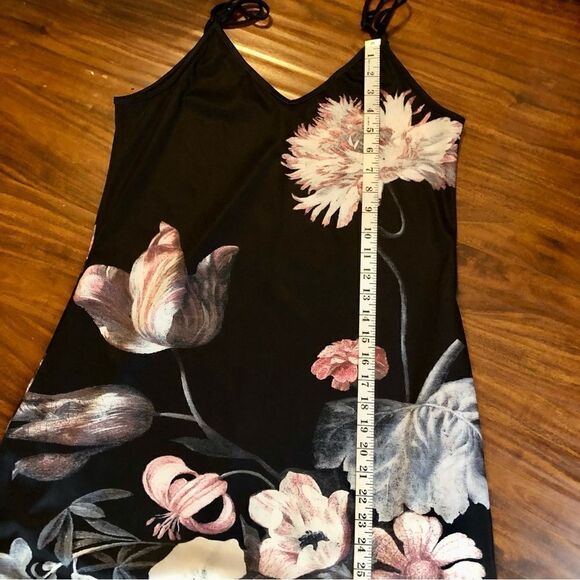 Maxi Dress For Women Flower Floral Print Sleeveless Adjustable Straps Size M - Picture 8 of 11